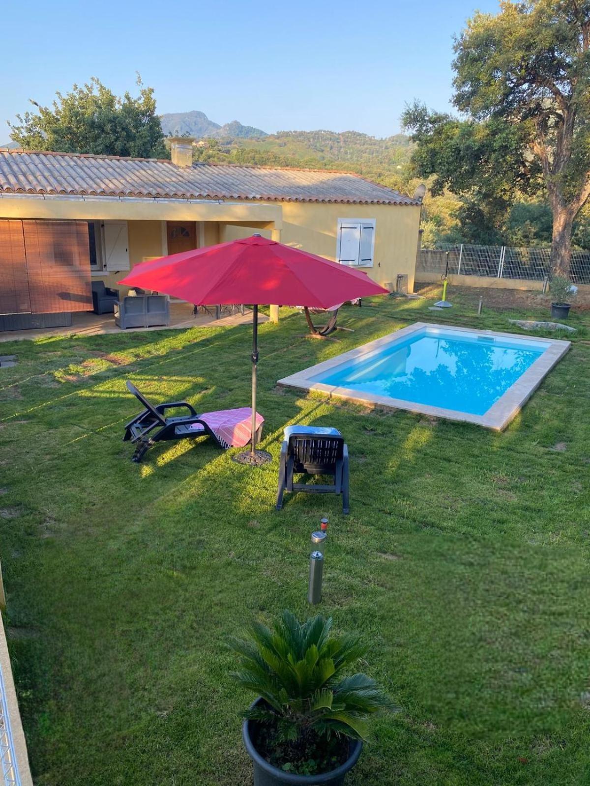 Appartement Agreable Rez De Jardin Avec Piscine Et Jacuzzi à Cervione Extérieur photo